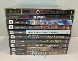 PS2 PlayStation 2 VIDEO GAME LOT OF 10 GAMES All New Sealed and XBox Rare Find