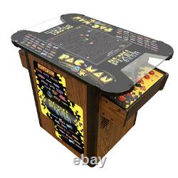 Pac Man Pixel Bash Arcade Style Cocktail Table Game Woodgrain