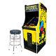 Pac Man Pixel Bash Coin-operated Upright Arcade Game With 30 Pac Man Stool