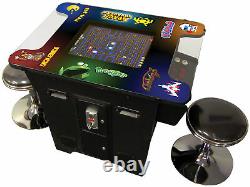 Retro Video Game Console Arcade Cocktail Table 60 Games With Free Stools