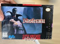 SNES Nosferatu New Factory Sealed Seta USA