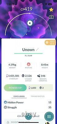 Shiny Unown J? Pokémon Go (Very Rare)
