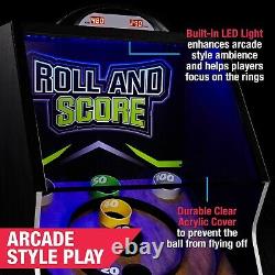 SkeeBall Game 10ft Indoor Arcade Game w Scorer + LED Lights + Arcade Sounds