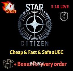 Star Citizen aUEC 500.000 100.000.000 aUEC Funds Ship Ver 3.18 / Alpha UEC