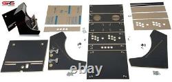Table Top Arcade Cabinet Kit Black, Fast Assembly hardware, Plex, Marquee