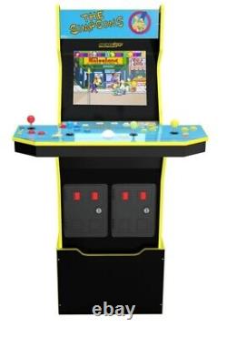 The Simpsons Video Game Arcade 1up With Riser New Free Shipping