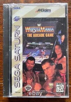 WWF Wrestlemania The Arcade Game Sega Saturn NEW Sealed Aklaim WWE Undertaker